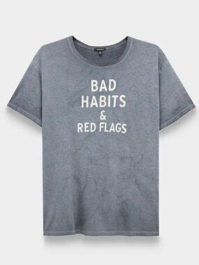R13 NWOT T-shirt Bad Habits & Red Flags M